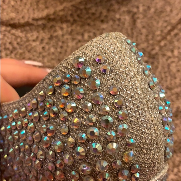 Silver Rhinestone platform booties - Picture 7 of 8